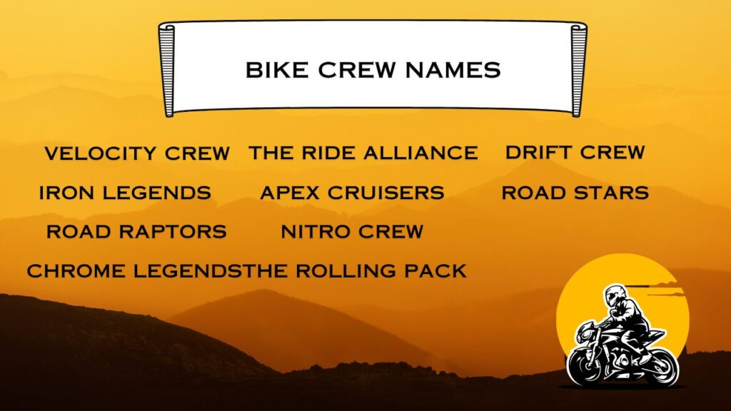 Bike Crew Names