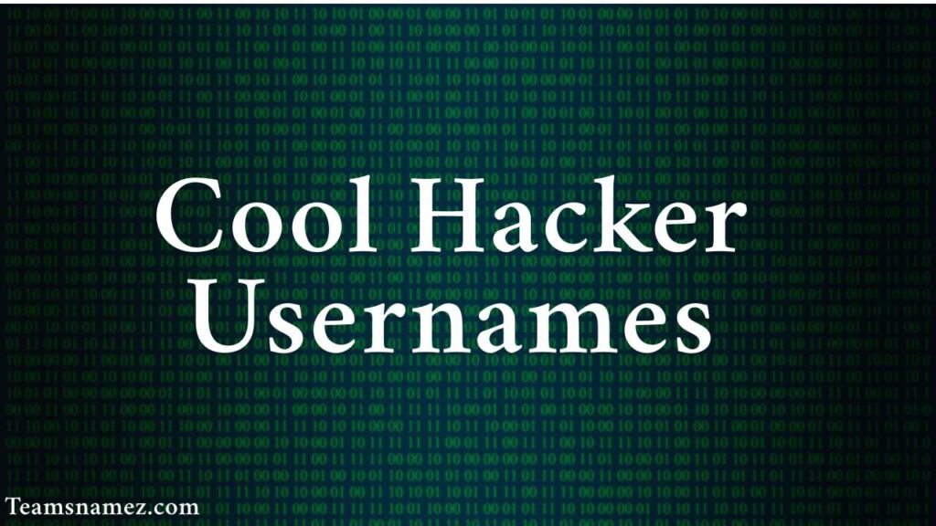 Cool Hacker Usernames