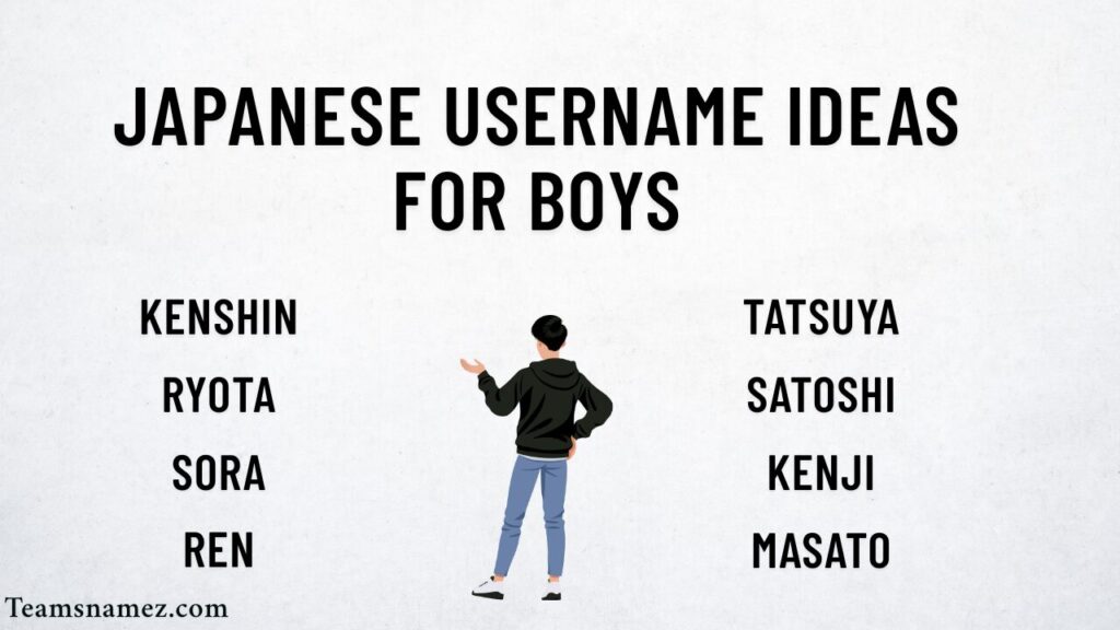 Japanese Username Ideas for Boys