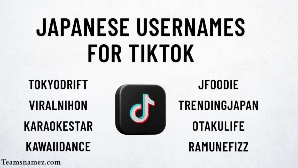 Japanese Usernames for TikTok