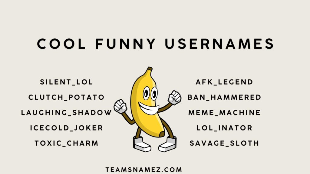 Cool Funny Usernames