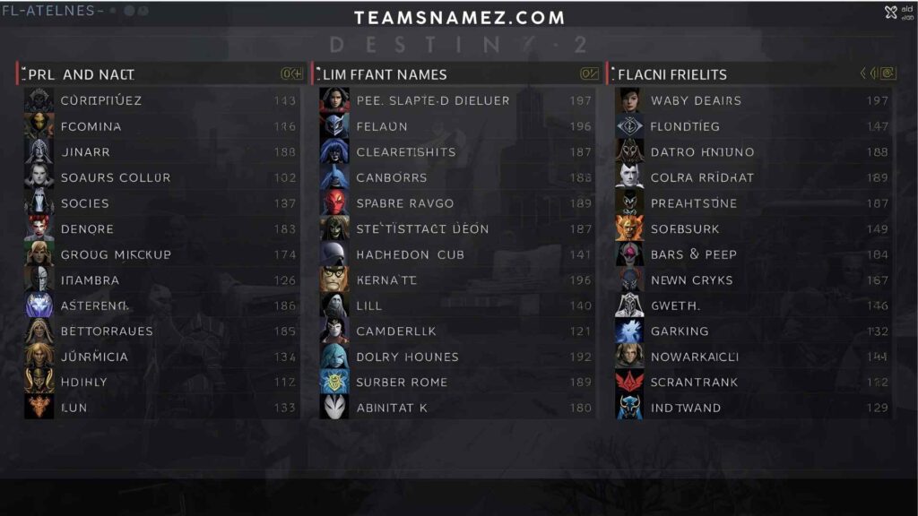 Destiny 2 Clan Names for Friends