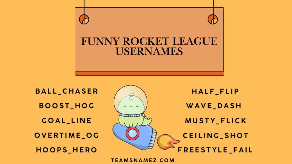 Funny Rocket League Usernames