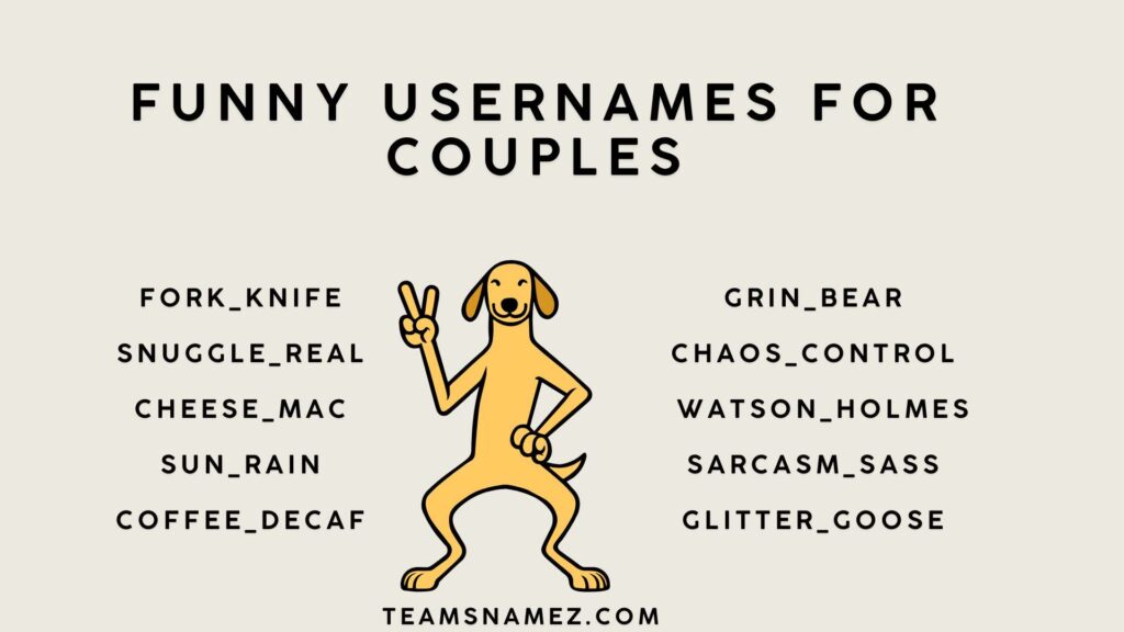 Funny Usernames for Couples