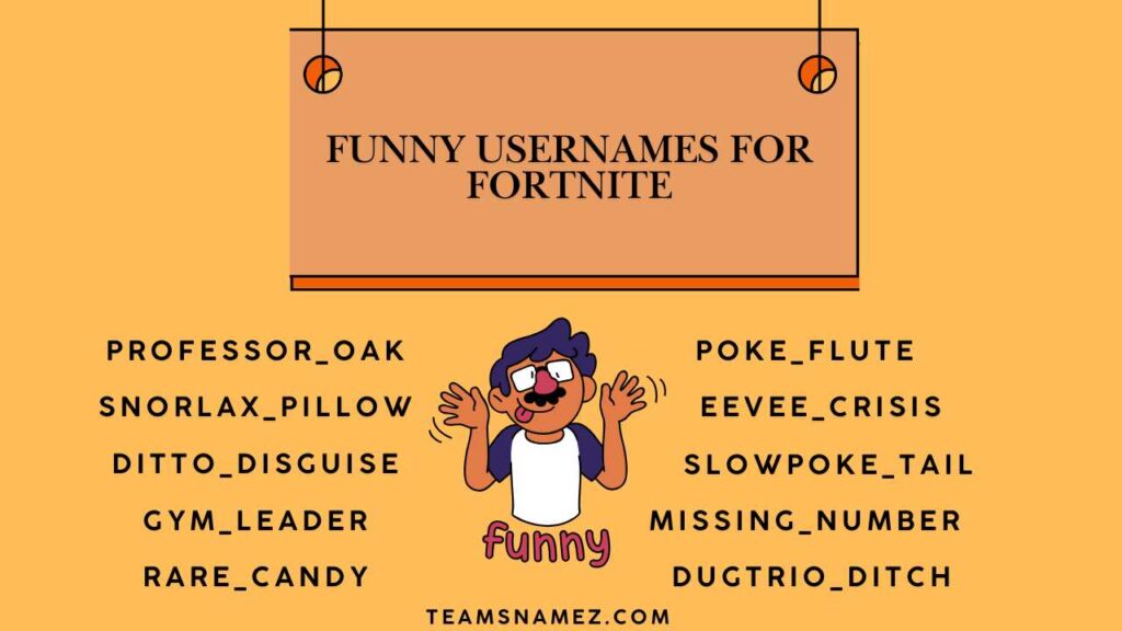 Funny Usernames for Fortnite