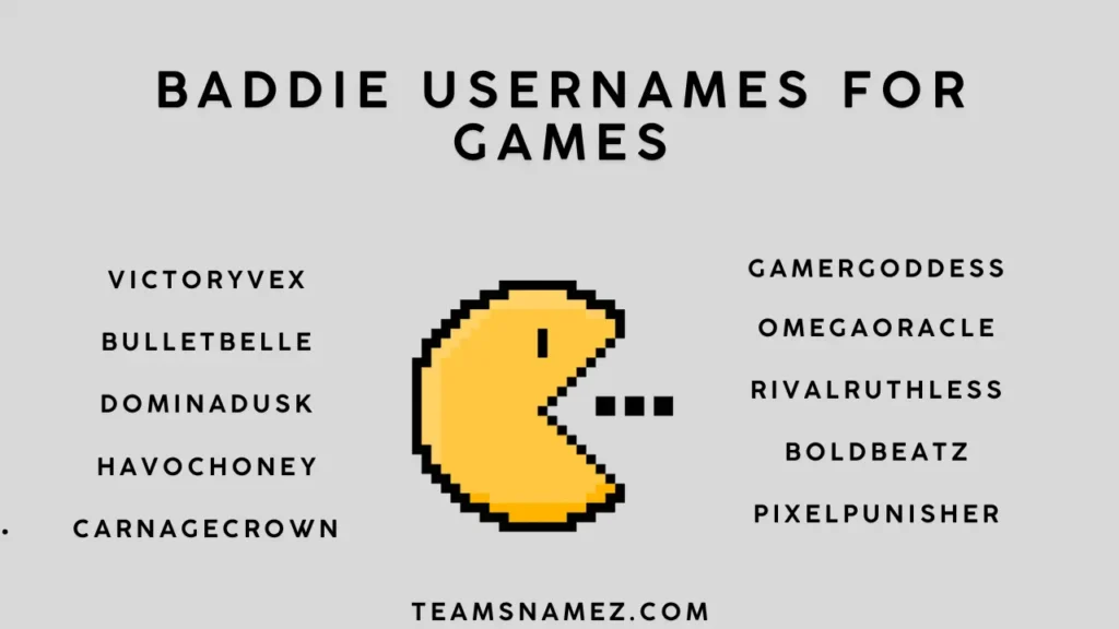 Baddie Usernames ideas for Games