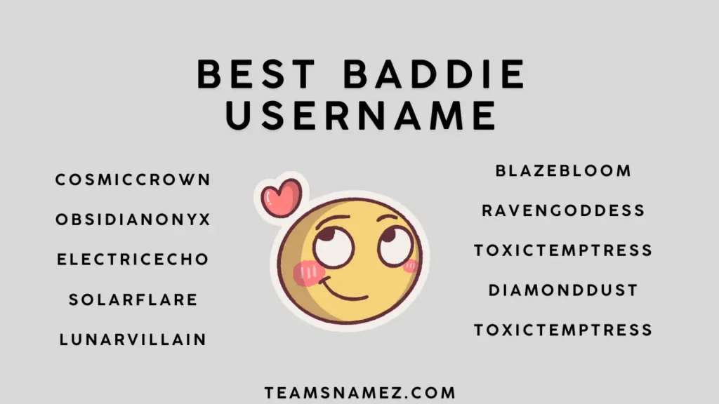 Best Baddie Usernames ideas list