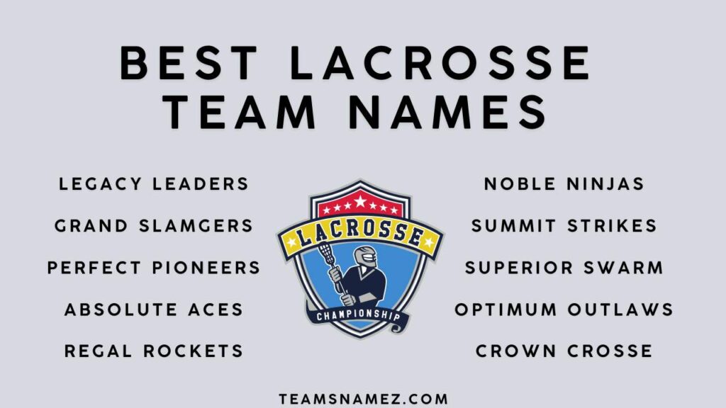 Best Lacrosse Team Names ideas