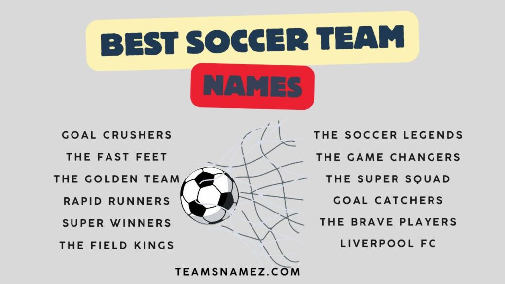 Best Soccer Team Names ideas