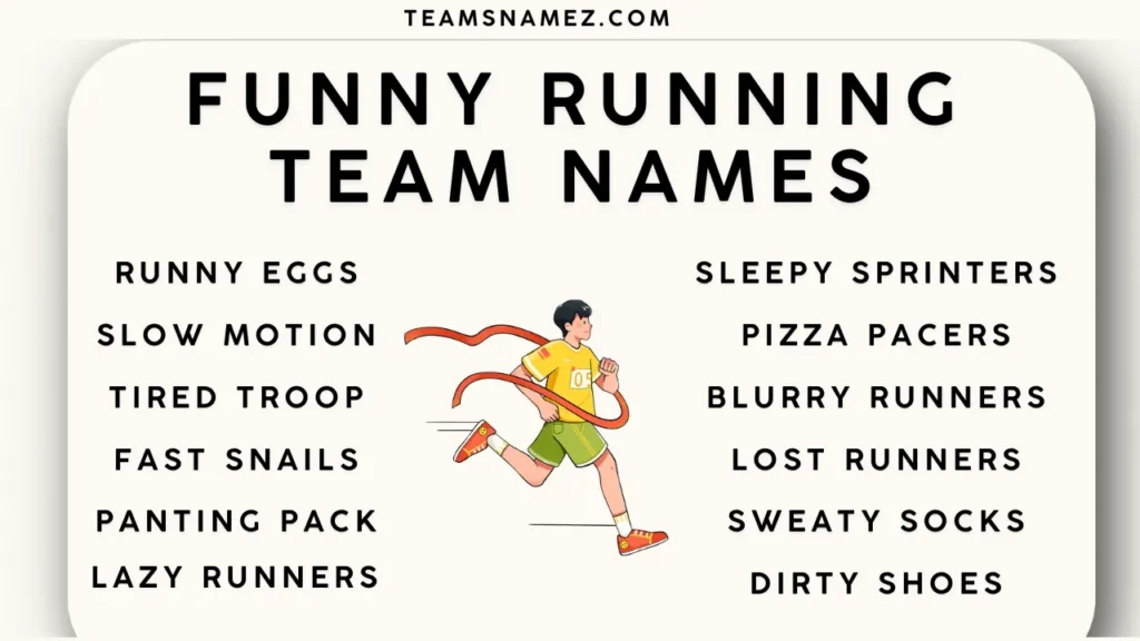 Funny Running Team Names ideas