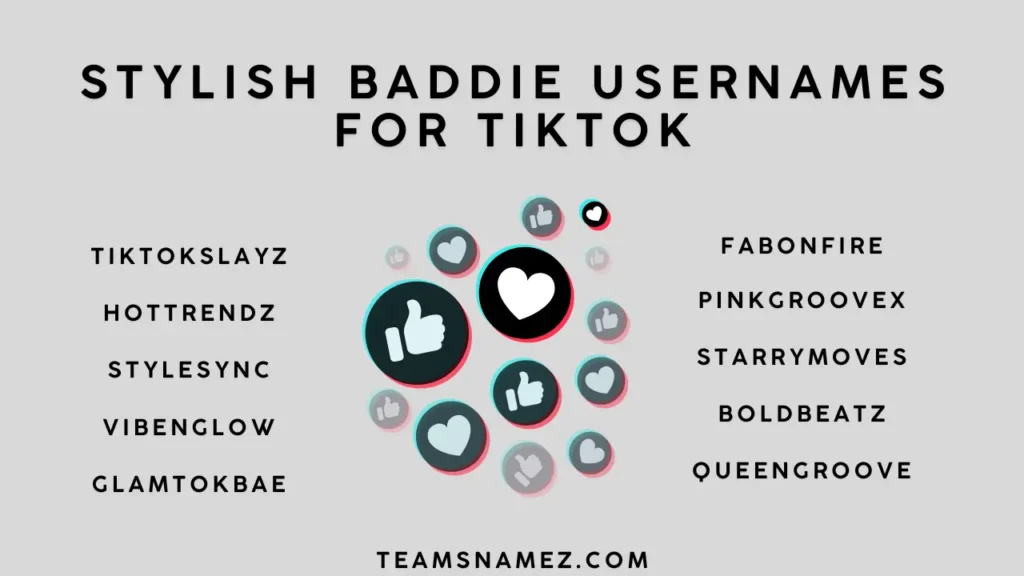 Stylish Baddie Usernames ideas for TikTok