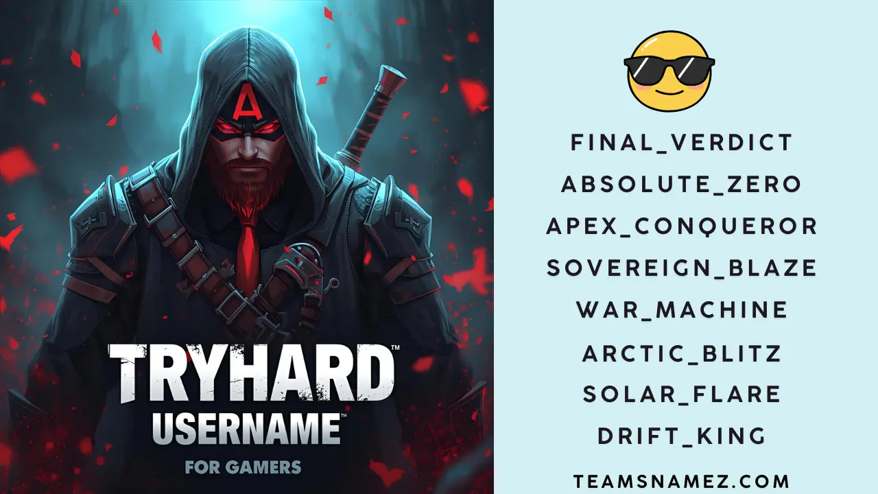 Tryhard Usernames ideas
