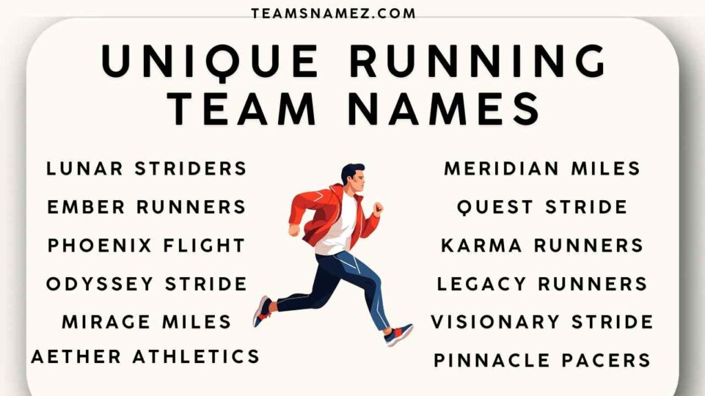 Unique Running Team Names ideas