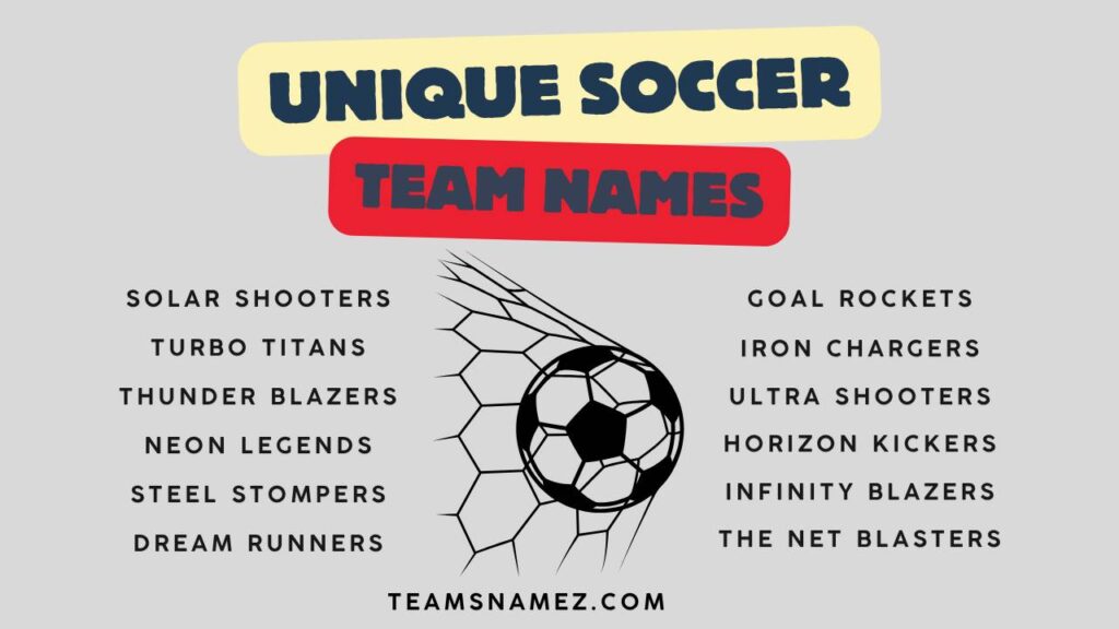 Unique Soccer Team Names ideas
